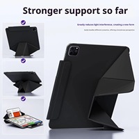 Étui magnétique détachable pour tablette avec support multi-pliable, emplacement pour stylet, fonction veille/réveil automatique, coque fine antichoc, logo personnalisé pour iPad M2/3/4
