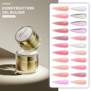 JTING Muestra Gratuita, Diseño de Frascos Dorados de 15ml, 30ml, 50ml, 22 Colores, Gel Constructor de Uñas, Suministros para Uñas OEM, Marca Privada - Product Image 3