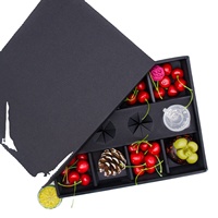 2025 nouveau PLD personnalisé en gros noir fête chocolat boîte préférée boîte de pâturage restauration emballage plateau boîte avec clins