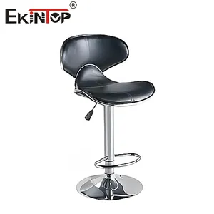 Taburetes de Bar giratorios de cuero PU ajustables en altura Ekintop para silla de comedor de barra de cocina