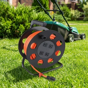 <span class=keywords><strong>Avvolgicavo</strong></span> Elettrico Professionale da 30 Metri con 4 Prese e Interruttore Automatico, Standard NEMA, <span class=keywords><strong>Avvolgicavo</strong></span> Retrattile Rinforzato - Vendita Calda - Product Image 1