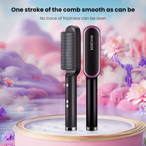 Cepillo Alisador de Cabello Profesional de Grado Salón, Revestimiento de Titanio, Calentamiento PTC, Herramienta Eléctrica para Alisar el Cabello - Product Image 3