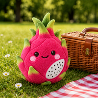 Peluche personnalisée en forme de fruit du dragon, peluche de fruit sur mesure, échantillonnage rapide, peluche en coton PP doux pour souvenir ou cadeau promotionnel