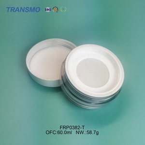 Estuche para polvos sueltos, polvos fijadores y polvos de acabado, estuche transparente para borlas de maquillaje, tarros cosméticos con malla protectora - Product Image 3