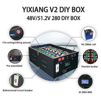 YIXIANG V2 DIY JK 200A BMS LifePo4 boîtier de batterie en métal 51.2V 280Ah 314Ah boîtier de batterie au lithium pour batterie de stockage solaire
