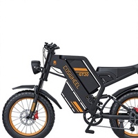 Vélo électrique à gros pneus GT20, moteur sans balais 48V 1500W, 20 pouces, 7 vitesses, frein à disque hydraulique, autonomie de plus de 50 miles, entrepôt Pologne, livraison 3-7 jours