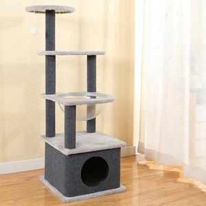 Menara Pohon Kucing Premium dengan Kandang Tempat Persembunyian & Tempat Tidur Kapsul Transparan, Tiang Garuk Bertingkat untuk Hewan Peliharaan Dalam Ruangan - Product Image 4