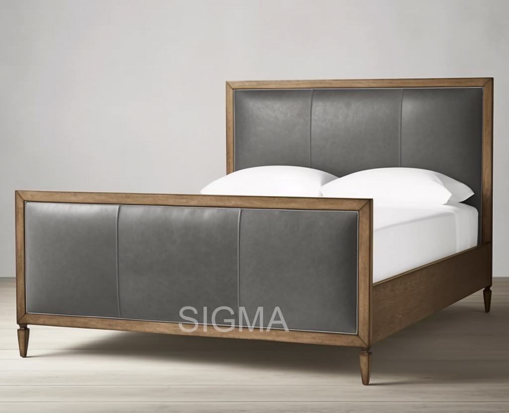 Newly Design Home Furniture Hotel Bed American Style Bed Bedroom Furniture  Retro Bed