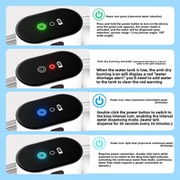 Distributeur d'eau automatique portable élégant en acier inoxydable pour chats et chiens, étanche, avec recharge intelligente et bols de voyage