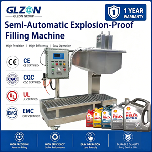 Machine de remplissage semi-automatisée de peinture et de revêtement pour seaux et tambours avec une précision et une vitesse élevées. - Product Image 1
