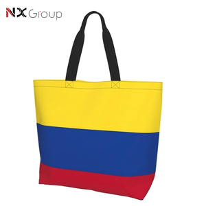 Sacs de courses fourre-tout avec drapeau national colombien, cadeau souvenir pour les supporters de football en gros - Product Image 5