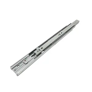 Factory 3 Fold Telescopic Ball Bearing Runners Drawer Slide Metal Drawer Channel Slide 45mm Drawer Slide Soft Close