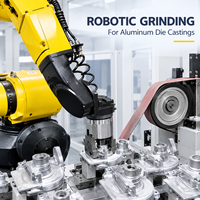 Robot de meulage pour la fabrication de tôles, destiné à la ligne de production de châssis d'armoires, station d'ébavurage et de polissage