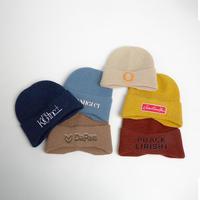 Casquettes d'hiver de style streetwear pour designer, avec logo personnalisé, bonnets noirs, broderie de logo personnalisé