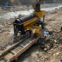 Мобильный золотопромывочный троммель 10-20 т/ч, портативная установка для промывки золота для маломасштабных работ по добыче аллювиального золота