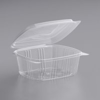 12 Oz Heldere Rpet Hoge Clamshell Deli Container Met Koepeldeksel Wegwerp Clamshell Plastic Voedselverpakking Container Voor Salade