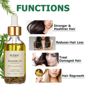 Marque privée Huile d'argan bio vegan Romarin Huile de tressage Aliments pour cheveux Soins du cuir chevelu Huile de croissance des cheveux Sérum pour femmes noires - Product Image 3