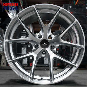 ล้อแม็กซ์ Speed Mega Brushed Silver 10 ก้าน ดีไซน์ Y Split น้ำหนักเบา แข็งแรง ทนทาน ขนาด 17 18 19 20 นิ้ว - Product Image 1