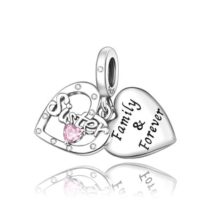 <span class=keywords><strong>Dijes</strong></span> Colgantes de Cobre con Forma de Corazón 'Te Amo' <span class=keywords><strong>para</strong></span> Mujer, Compatibles con <span class=keywords><strong>Pulseras</strong></span> y Collares, Regalo <span class=keywords><strong>para</strong></span> Mamá y Papá - Product Image 2
