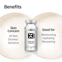 Ampoule OEM/ODM 10 ml aux cellules souches hydratante et nourrissante avec lécithine et extrait de culture de callus de thé vert pour sérum visage