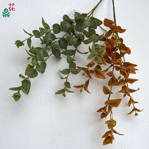 Feuille Artificielle Hua Ding Money Leaf, Tige Unique 30cm-100cm, Décoration Extérieure Mariage, Fleur en Soie - Product Image 2