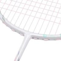 Raquette de badminton 5U 25-27LBS, design original, entièrement en carbone, professionnelle, offensive, légèrement souple, poignée S4, cordes de 0,7 mm