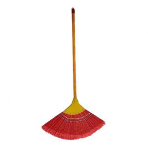 Balai de nettoyage de sol de cuisine moderne 2-en-1 Maxfree avec long manche, balayette en plastique pour intérieur et extérieur avec poils en PET PP pour usage domestique - Product Image 4