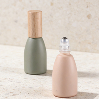 Flacon roll-on rechargeable de 10 ml, 20 ml, 30 ml avec bouchon en bambou pour une application fluide - Flacon roll-on pour huile essentielle
