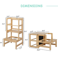 Tour d'apprentissage en bois pour enfants tour debout en bois de cuisine pour enfants pour comptoir de cuisine