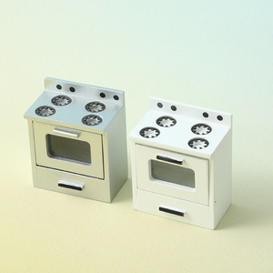 JC Miniature Cuisine en plastique pour maison de poupée, jouet, cuisinière à gaz, modèle de simulation DIY, à des fins décoratives, emballé en sacs, 5-7 ans - Product Image 3
