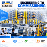 Système d'entreposage et de récupération automatisé intelligent SUNLI Pallet AS/RS avec WMS, WCS, grue de palettisation et rayonnage