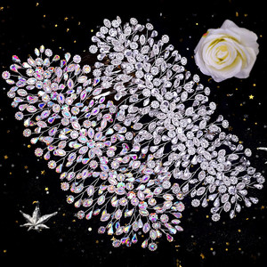 Accessoires de bijoux de cheveux de <span class=keywords><strong>mariage</strong></span> bandeaux en strass pour mariée <span class=keywords><strong>mariage</strong></span> couronne reine diadème couvre-chef de mariée - Product Image 4