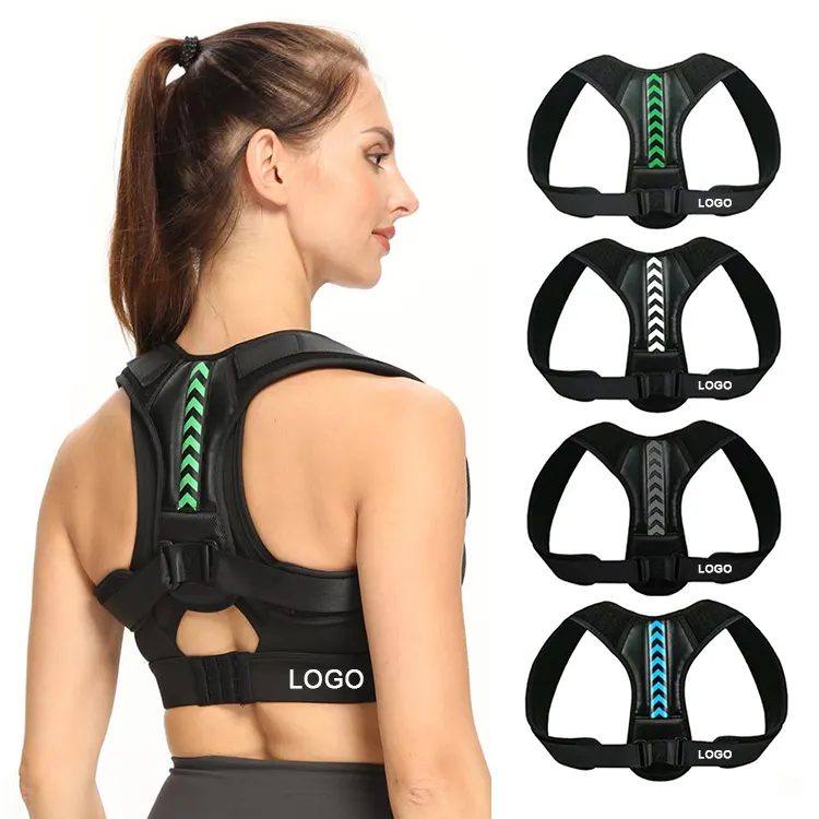 Wholesale adjust straight men back strap corrector de espalda brace shoulder posture correction support belt for women