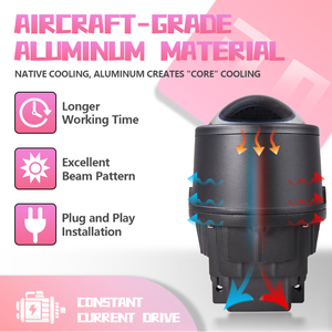 90W 11000lm तीन रंग-नेतृत्व वाली कोहरे/ड्राइविंग लाइट्स 3 इंच द्वि-एलईडी लेजर प्रोजेक्टर फॉग लाइट h3 h11: कारों के लिए कोहरे का दीपक - Product Image 3