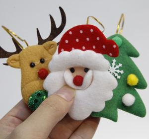 Decorazione Natalizia 2026: Fiocco con Renne in Peluche, Accessori Cartoon, Ciondolo Fai-da-Te per Albero di Natale, Promozione Vendita all'Ingrosso - Product Image 4