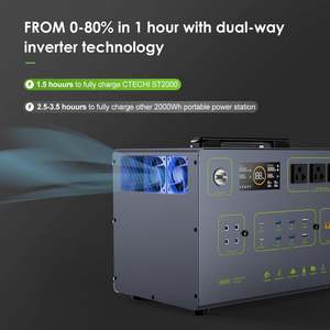 Centrale électrique portable 3000W 288Wh LiFePO4 Générateur solaire MPPT Pure Sine Wave AC Chargeur de voiture RV Camping Vente d'urgence! - Product Image 5