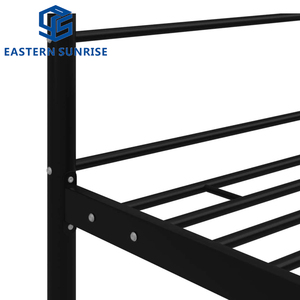 Cadre de lit en métal au design <span class=keywords><strong>simple</strong></span>, robuste, pour lits simples, doubles et queen, moderne, durable et économique, idéal pour les chambres locatives ou pour le personnel. - Product Image 6