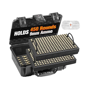 Valigetta Kinghardcase 450-Round per Munizioni 9mm con Serratura Integrata, Impermeabile, Sicura per Famiglia/Viaggio, per <span class=keywords><strong>Luger</strong></span> 9mm .380 ACP - Product Image 1