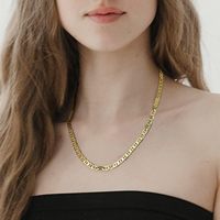 Collier ras du cou court en acier inoxydable poli, style français, avec chaîne en forme de nez de cochon, étanche, pour femme, bijoux de mode hip-hop