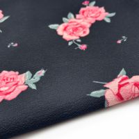 Vente en gros de tissu en mousseline de soie à bulles imprimé de fleurs en polyester/tissu imprimé floral en soie pour les vêtements tissés