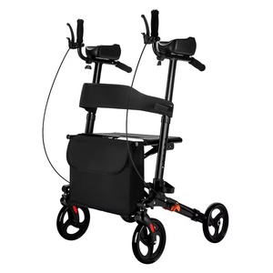 new walking rollator walker mobility aids disabled for elderly adults seniors equipment bed cane fits ki portable medical fold - Product Image 1
