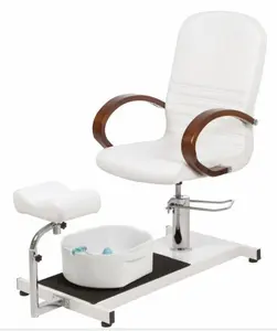 Multi-functional Pedicure Spa Chair With Foot Massage Basin For Salon Use 360 Swivel Reclining Pedicure Bowl And Footrest