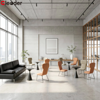 Chaise de bureau, de réception, de salle d'attente, de détente ou de salle à manger, style nordique, design ergonomique, confortable, en tissu et cuir rembourré