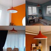 Salon salle à manger industriel Vintage suspension lampe Orange moderne minimaliste nordique cuisine suspension