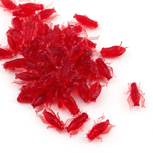 Señuelos de Pesca al aire libre, cebos de seis colores de 2,1 cm/0,7g, simulación colorida, cebo suave de Grillo, 50 Uds. - Product Image 1