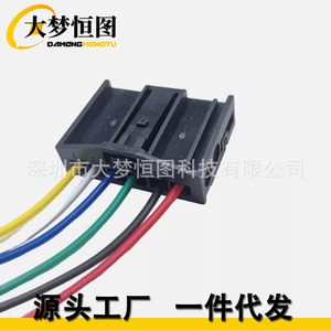 Conector de luz trasera para BMW Serie 1 E81 y Serie 5, arnés de cableado de 6 pines para reemplazo y reparación, 12V, negro - Product Image 1