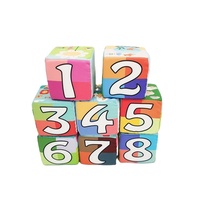 Balok Puzzle Kapas Kustom Pabrik untuk Bayi, Mainan Edukasi untuk Anak-Anak