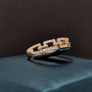 18K or véritable plein pavé cristal vente chaude fantaisie chaîne en forme de grand cerceau anneaux dames mode fête anneaux - Product Image 3