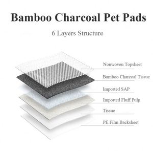 Tapis pour animaux en charbon de bambou et coussinets absorbants en charbon de bambou pour animaux - Product Image 2