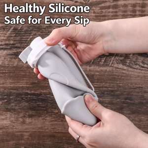 Botella Plegable de Silicona de 500 ml, Ecológica, Ligera, con Diseño de Fantasma de Halloween, a Prueba de Fugas, Portátil, para Beber Directamente, para Actividades al Aire Libre - Product Image 5